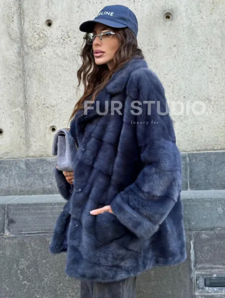 Короткая норковая шуба - автоледи - фото 4