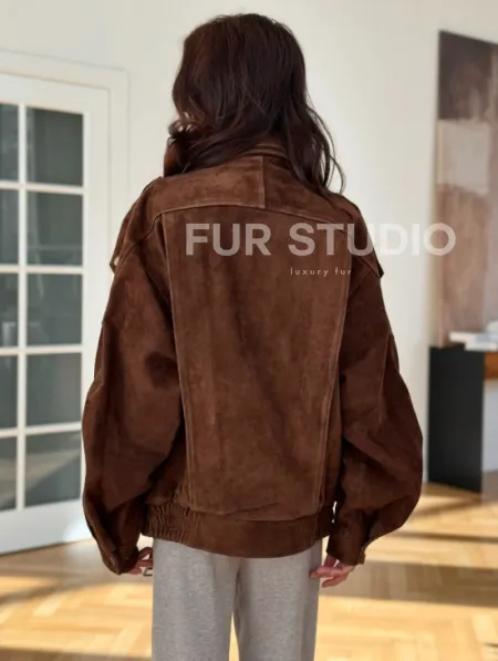 Замшевая куртка женская 2025 - фото 3