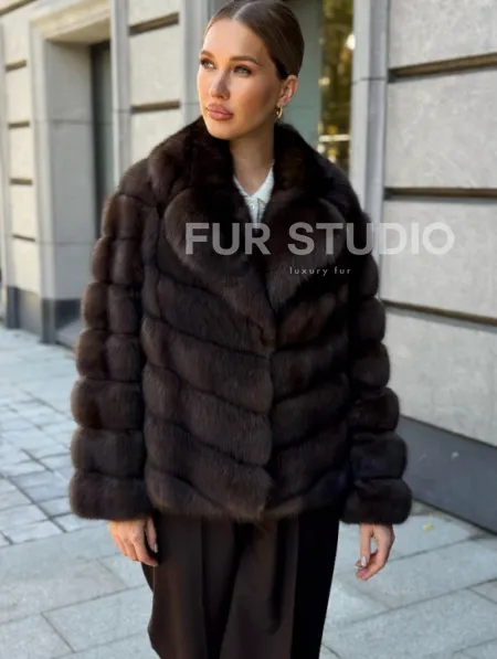 Полушубок из соболя - фото 6