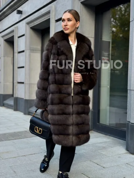 Шуба из соболиного меха - фото 13