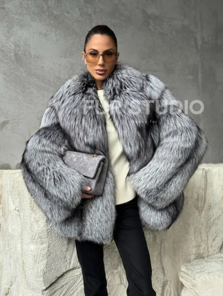 Полушубок из чернобурки - фото 10