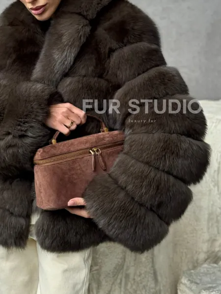 Шуба под соболя - короткая - фото 2