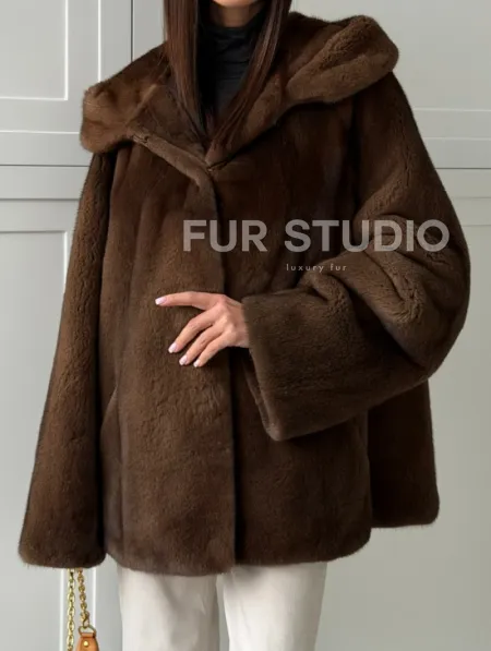 Автоледи с капюшоном из норки KOPENHAGEN FUR - фото 2