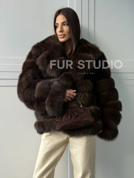 Полушубок из песца 