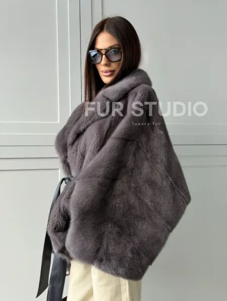 Автоледи норковая, модель -  «Летучая мышь» - фото 12