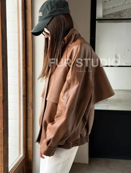 Стильная кожаная куртка - фото 5