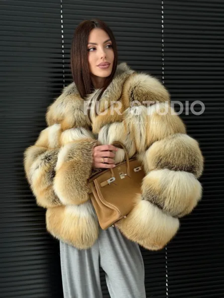 Полушубок из лисы - фото 15