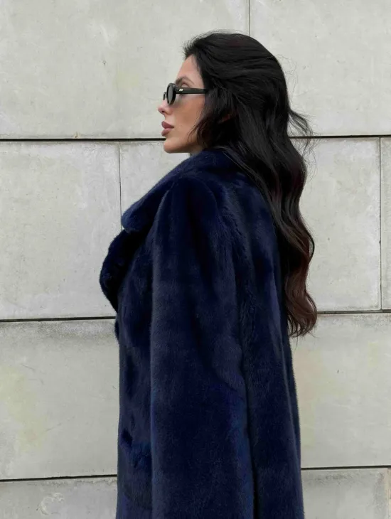 Норковая шуба цельный мех Saga furs - фото 7