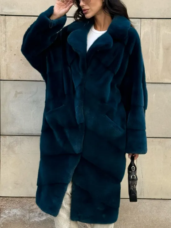 Шуба из аукционного меха норки NAFA английский воротник - фото 5