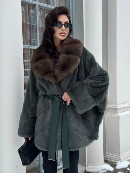 Норковый полушубок 