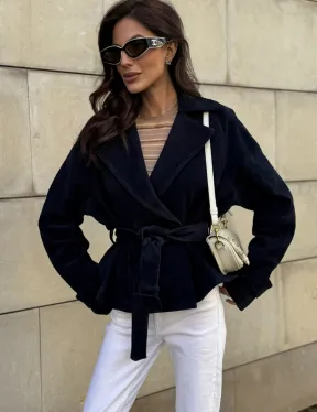 Модная куртка из замшевой кожи - фото 5