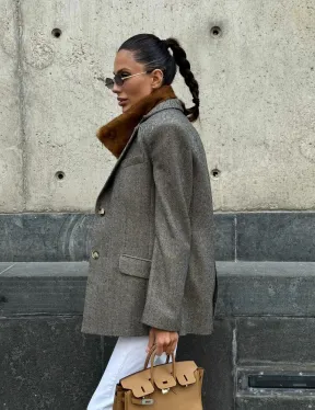 Меховая манишка из норки - фото 6