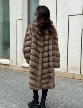 Шуба из натуральной куницы - фото 8