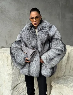 Полушубок из чернобурки - фото 11