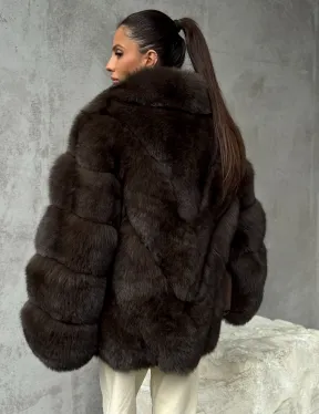 Шуба из песца под соболь - фото 6