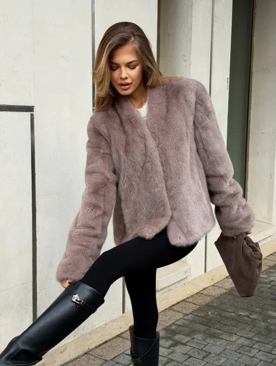 Кроп-топ шуба норковая - фото 8