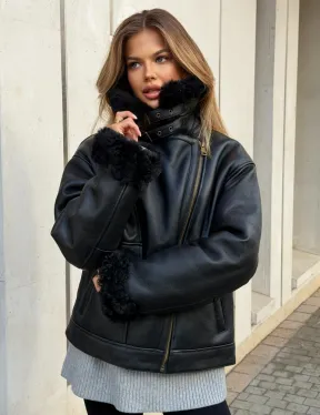 Дубленка авиатор зимняя - фото 11