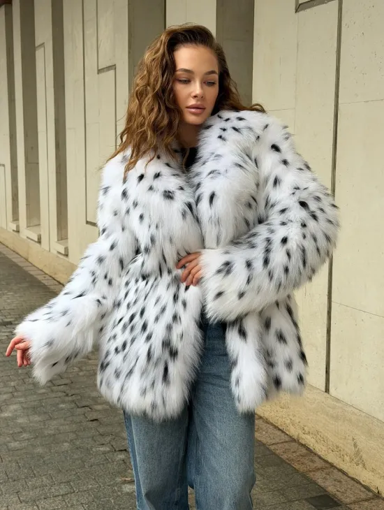 Шуба под рысь белая - фото 9