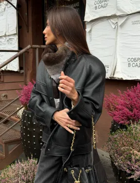 Манишка из кролика рекс под шиншиллу - фото 8