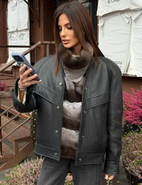 Манишка из кролика рекс под шиншиллу - фото 5