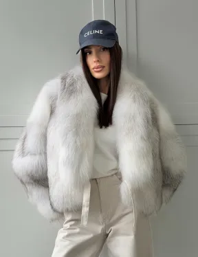 Шуба кроп-топ из лисы finnish cross fox - фото 13