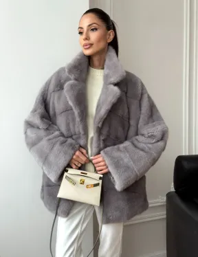 Полушубок норковый - фото 12