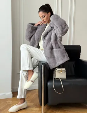 Полушубок норковый - фото 13