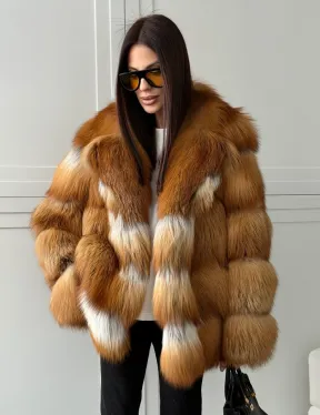 Шуба из натурального меха - лиса огнёвка - фото 6
