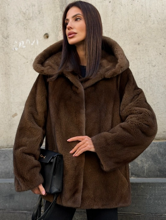 Автоледи с капюшоном из норки KOPENHAGEN FUR - фото 5