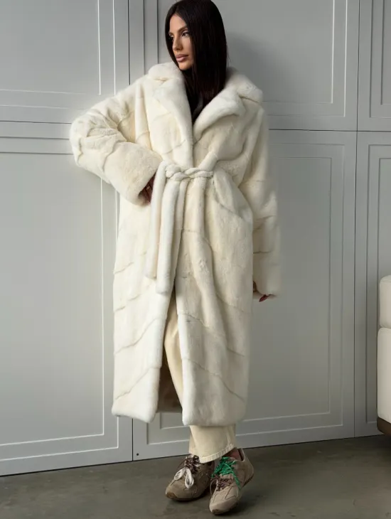 Шикарная норковая шуба White Velvet Premium - фото 5