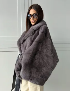 Автоледи норковая, модель -  «Летучая мышь» - фото 12