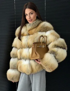 Полушубок из лисы - фото 0