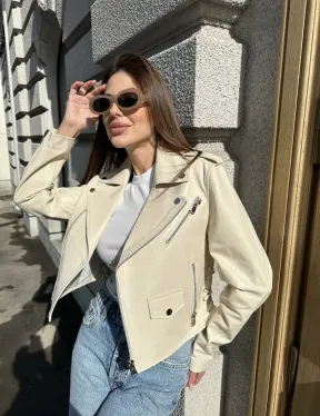 Куртка - косуха из натуральной кожи - фото 0